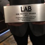 Wesley Boone winner of the 2018 LAB Student Broadcaster of the Year